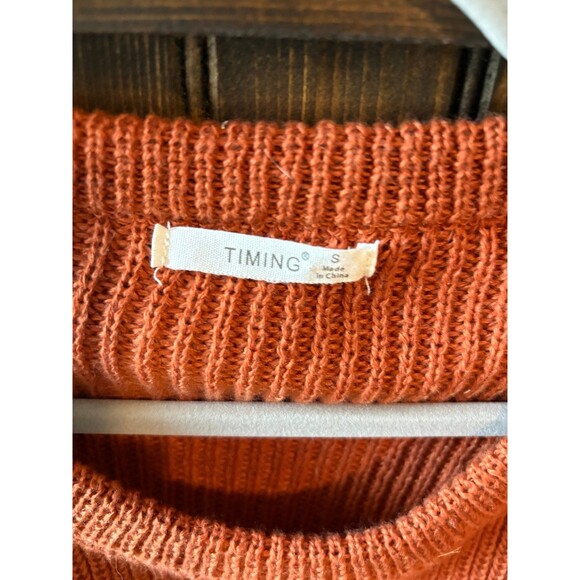 Cropped Sweater Pumpkin Spice SZ small - Picture 2 of 2